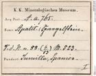 Etiketten zu Apatit (NHMW-MIN-Aa765)